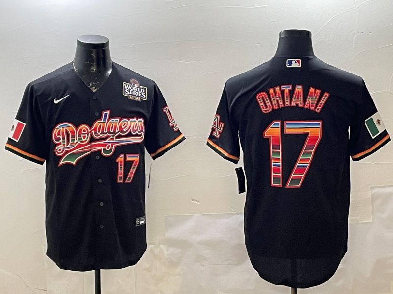 Men Los Angeles Dodgers 17 Ohtani Black Game 2025 Nike MLB Jersey style 2264